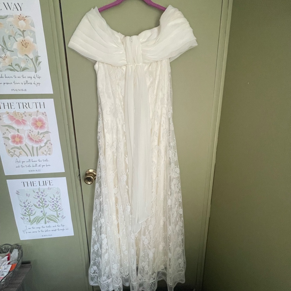 VTG Scott McClintock Lace Dress Sz 10 - Picture 4 of 12